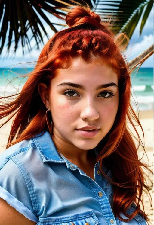 Prompt: Art of Luis Rojo, full-body shot, centred, high detail, oil on canvas, digitally remastered
hyper-detailed fullshot picture, wide field of view, full length portrait

a red head beautiful girl, 19 years old, Standing on a beautiful tropical beach, early morning lighting, right after the storm, (((curvy body covered with scars and cuts))), (((gorgeous, symmetric, perfect face))),  (((big, vibrant, blue eyes))), (((narrow, small nose))), (((juicy, cherry red lips))), (((tiny, small freckles)))

thic body, (((massive, saggy, perky, with huge areolas))), body full of scars and cuts

HDR, UHD, high res, 64k, cinematic lighting, special effects, hd octane render, professional photograph, studio lighting, trending on artstation
