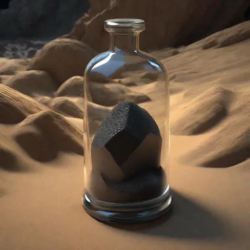 Prompt: A healthpotion in a fancy vial, half-buried, dirty with black volcanic sand and tar and oil, buried in volcanic sand, inside, cave, low-lighting, art by Stanley Lau and Artgerm and magali villeneuve and Alphonse Mucha, artstation, octane render, cgsociety, HDR, UHD, 64k, best quality, best quality, masterpiece:1.5)
