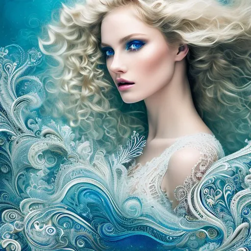 Prompt: white skin, blue eyes, A woman showcasing her talent for the harmonica, gracefully playing it while her long, curly blonde hair cascades around her. The artwork portrays exquisite intricacy, capturing every fine detail with a stunning beauty. It unfolds against a captivating backdrop of swirling, vibrant colors, immersing the viewer in a visually striking composition. This highly detailed piece exudes vividness, with a palette of bright and vibrant hues that evoke a sense of energy and life. Drawing inspiration from the works of Alphonse Mucha and the art deco movement, this artwork has been making waves on platforms like Artstation, receiving recognition from acclaimed artists such as Artgerm, Tamara de Lempicka, and Lois van Baarle. It impresses with its meticulous linework and impeccable shading, showcasing the skill and talent of its creators.