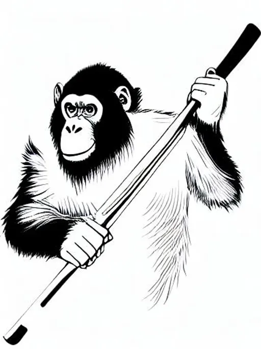 Chimpanzee killing a child with a baseball bat