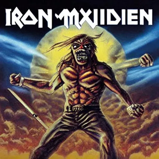 iron maiden battle album cover | OpenArt