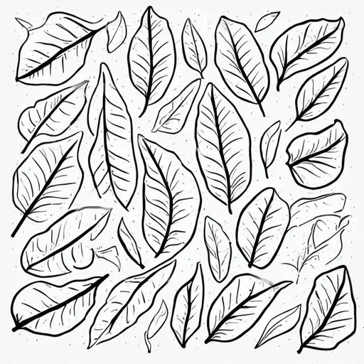 Prompt: Hand drawn outlined icon, leaf