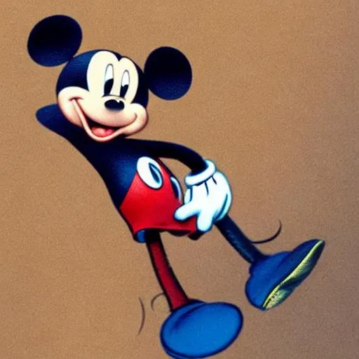 Prompt: mickey mouse in ww2