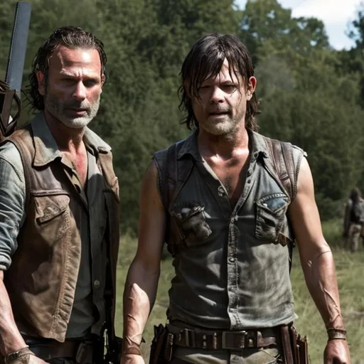 Rick Grimes and Daryl Dixon