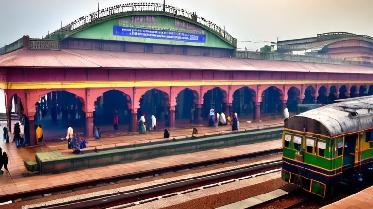 indian railway platform