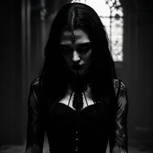 Bloody Eyes black and white gothic aesthetic | OpenArt