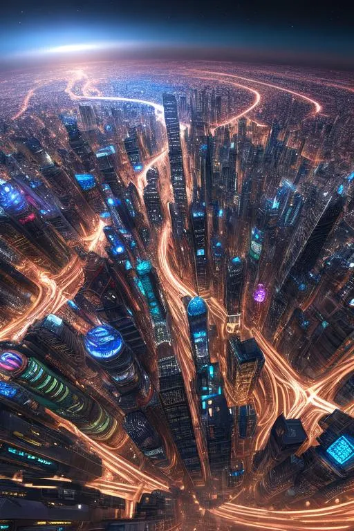 Prompt: UHD background, HDR, 8K, RPG, UHD render, HDR render, 3D render cinema 4D, cinematic light, high res intricately detailed complex, bright modern city at night swirling inwards, high quality, fantasy, sci-fi, earth being twisted and spiraling upwards
