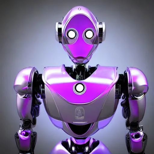 Prompt: Robot, 4k, 16k, realistic, masterpiece, purple, realistic lighting, dark and bright.