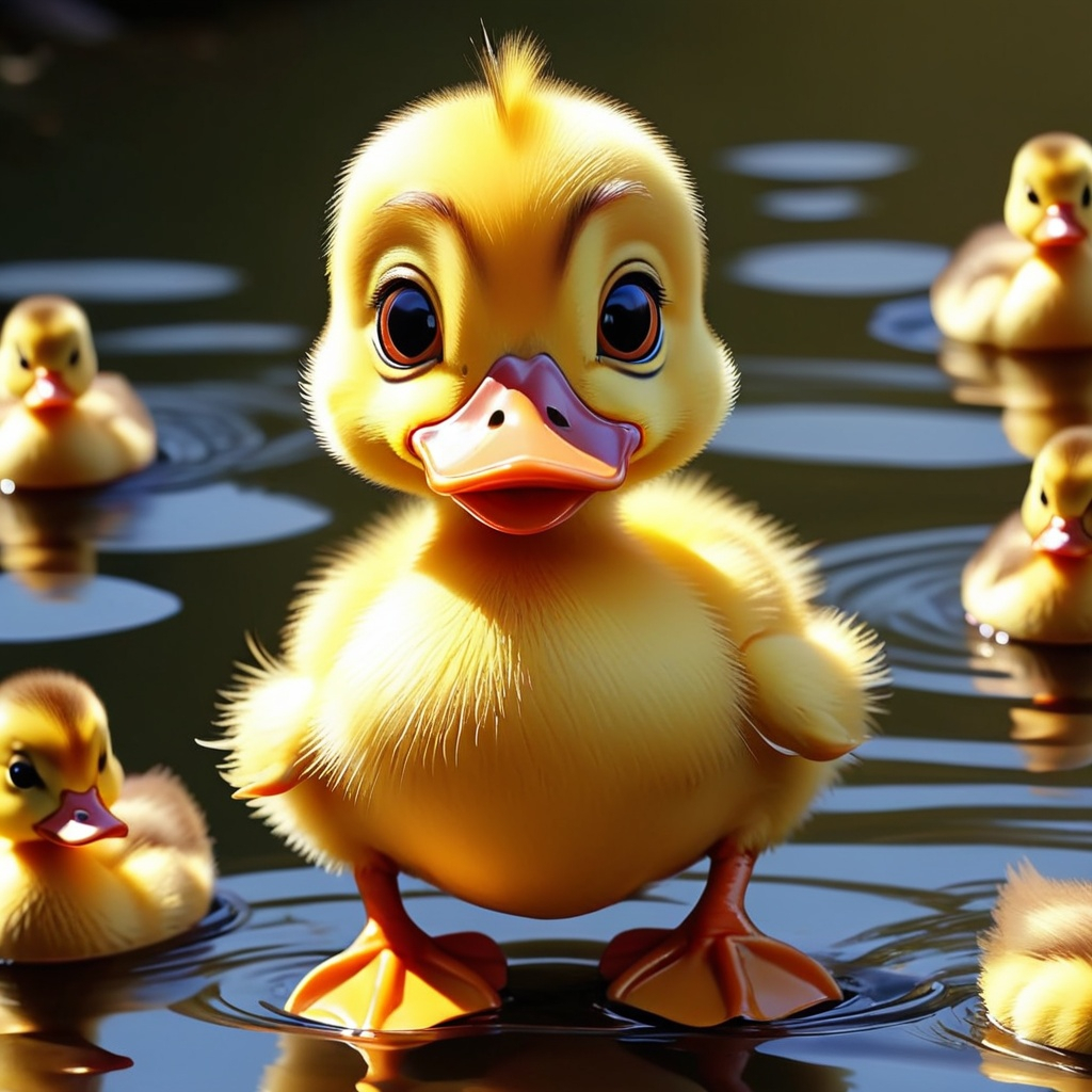 Yellow duckling on the ground HD wallpaper | Wallpaper Flare
