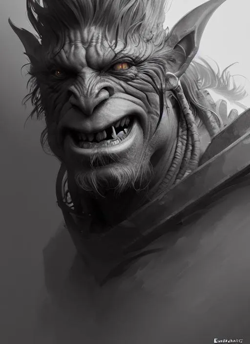 Prompt: Fantasy Troll, Portrait, Full Body, Concept Art, Character, d & d, perfect composition, hyperrealistic, super detailed, 8k, high quality, trending art, trending on artstation, sharp focus, intricate details, highly detailed, by Eddie Mendoza