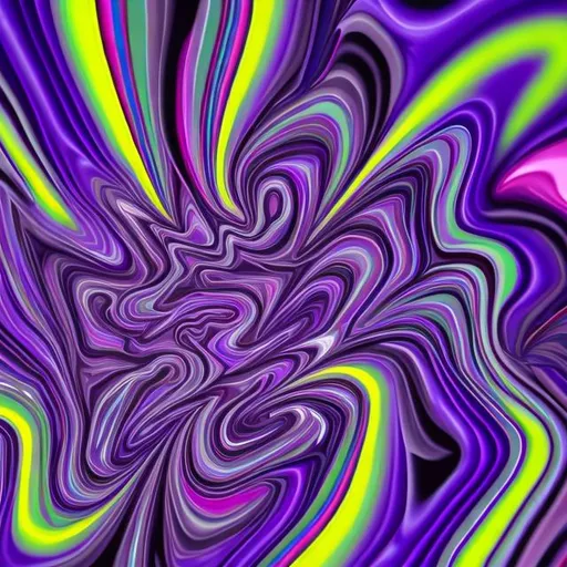 Prompt: Trippy abstract purple love