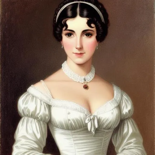 Regency era female portrait | OpenArt