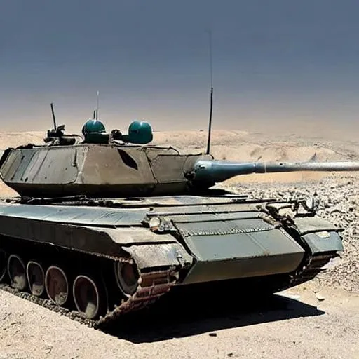 Prompt: High quality realistic photo of a t-62 in Syria 