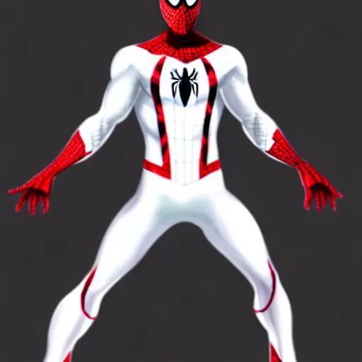 White spiderman suit concept art | OpenArt