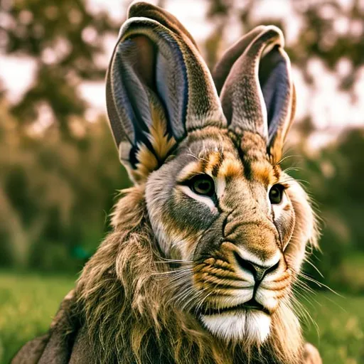 Prompt: Lion :: rabbit ears