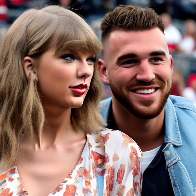 Taylor Swift is being proposed to by Travis Kelce at... | OpenArt