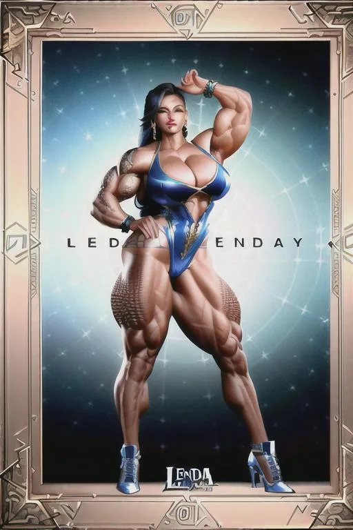 Prompt: {{{{the highest quality concept art masterpiece full body view}}}}, 
{{muscular female bodybuilder}}



portrait, Insanely detailed photograph of an elaborate and enigmatic hyperdetailed  female bodybuilding champion lenda murray", realistic, cinematic, intricate and hyperdetailed, fantasy art, album cover art, 3D soft lighting, features