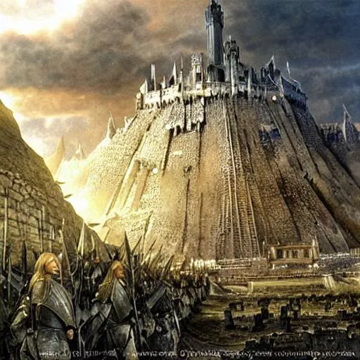 The Siege Of Minas Tirith - Fantasy Lord Of The Rings