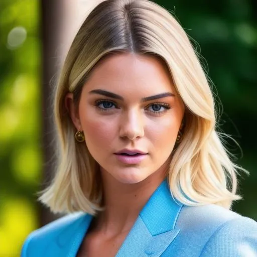 Prompt: blonde kendall jenner whit blue eyes, face zoom, HDR,UHD, 64K+vivid colors  + photo taken by ARRI, photo taken by canon, photo taken by CANON 7535, photo taken by kodak + incredibly detailed, sharpen, details + professional lighting,professional photograph + 35mm + anamorphic + lightroom + cinematography + artstation --q 2 ---ar 3:2 , 35mm lens, f/1.8, accent lighting, global illumination -uplight ,unreal engine, f/20 ,f/16, 8k - - -