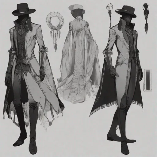 pre victorian age fantasy style suit, slender, male...