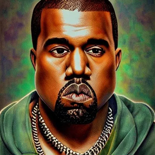 Prompt: Kanye West, art