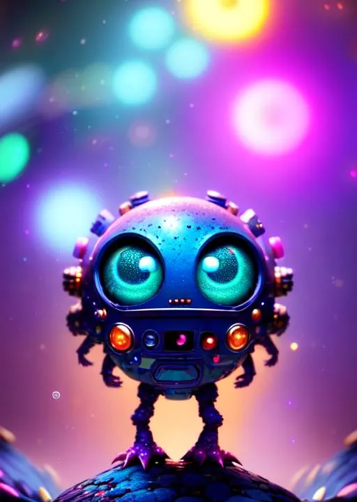 Prompt: **astonishing beautifilly made super cute space monster from animated movie, disastrously broken, bokeh, vivid colors, photo realistic, majestic, aesthetics, cinematic lighting, deep focus, super adobe, detailed texture, aesthetics, neuro cognitive art, neurocore, photoshop, octane render, blender, pinterest art, award-winning photography, world renowned, high resolution, color grading, high art, kodak portra 400, iPhone 14 pro max camera, intricate details, smart sharpness, no blurs, photo realism, 300 dpi, Ultra Quality, ultra realistic, photorealistic, large depth, exposure compensation, 35 mm lens, 