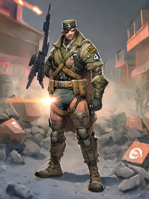 Prompt: Create soldier hero based on my likeness