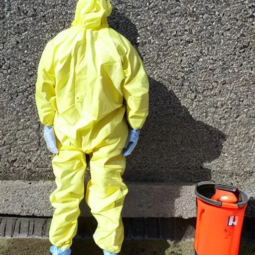 Prompt: hazmat suit