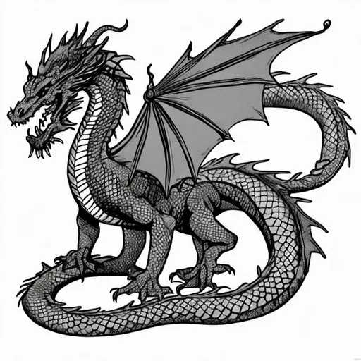 Prompt: dragon illustration
