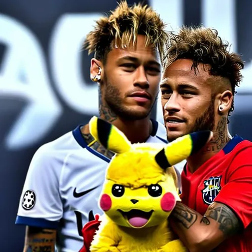 Prompt: Neymar and Pikachu 4k quality