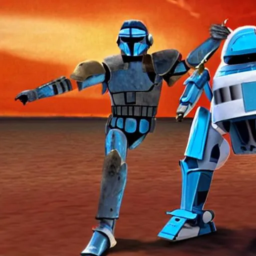 Prompt: Captain rex vs Commander Cody
