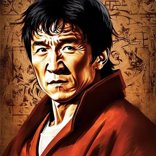 Prompt: design a portrait of jackie chan in a renaissance setting