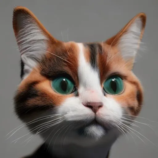 Prompt: live action calico cat