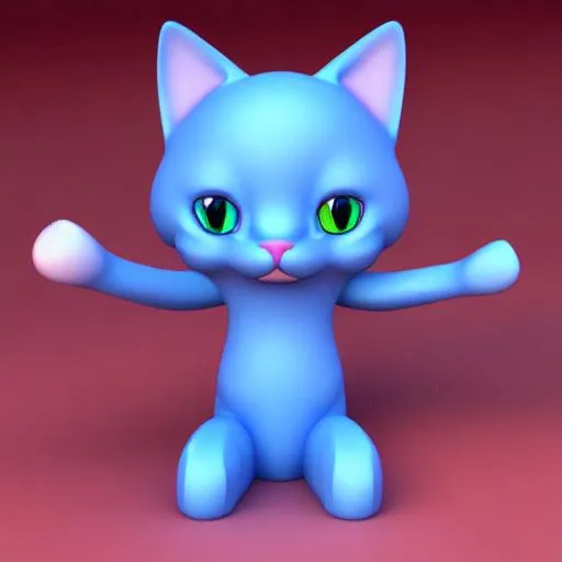 Smurf Cat - 3D Animation - PixelBoom