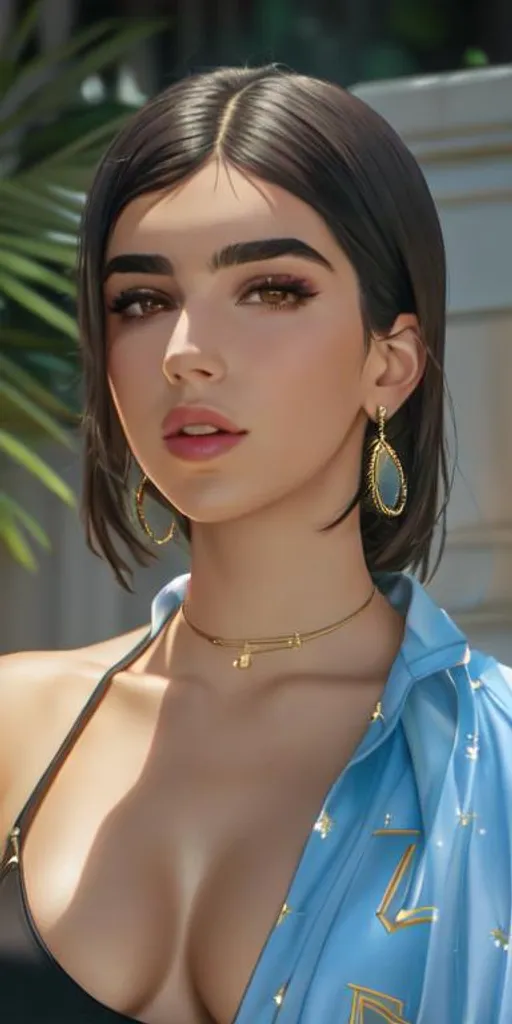 Prompt: Dua lipa, Bright, crystalline eyes, cinematic light, 8k