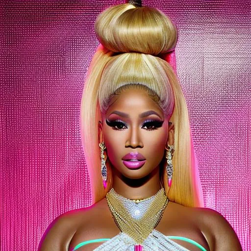 Prompt: High quality pic 64k resolution of Nicki Minaj as a doll