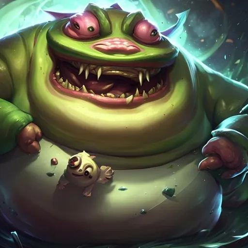 Prompt: League_of_legends tahm_kench fat