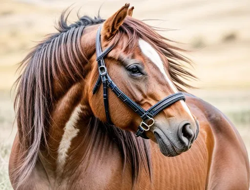 Prompt: Ultra realistic, beautiful horse, perfect Symetric