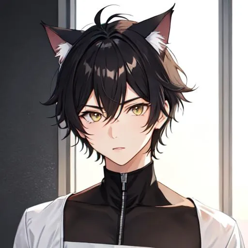 Cat boy hybrid (male, short hair) | OpenArt