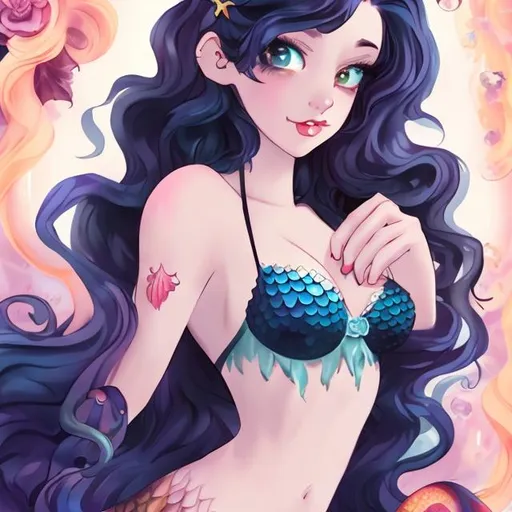 Mermaid anime girl HD wallpapers | Pxfuel