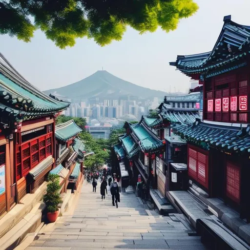 Prompt: create beautiful seoul korea; 