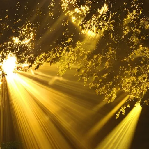 Prompt: A golden ray of light