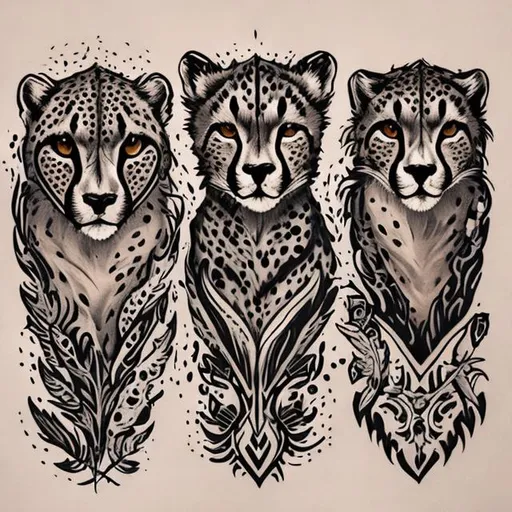 Cheetah Tattoo Design