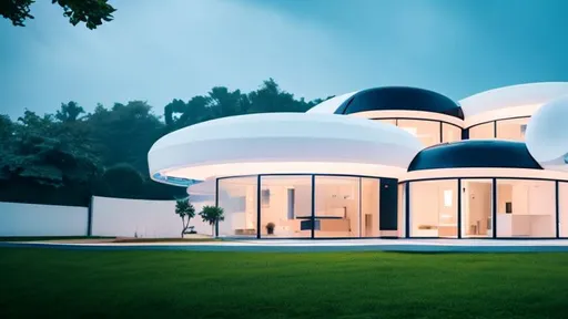 Prompt: Please create a futuristic minimalist House. Contemporary futuristic Design, coherent composition, architecturally accurate. architecture photography, 8 k.
Surreal. The Home is Build of air cushion.
The picture is a Shot for a Architectural Magazin.
