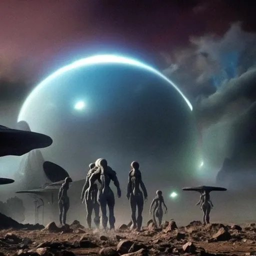 Prompt: Aliens in earth
