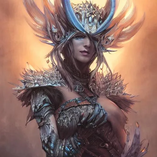 Prompt: Ice fantasy creature, beautiful d&d character portrait, dark fantasy, detailed, realistic face, digital portrait, intricate armor, fiverr dnd character, wlop, stanley artgerm lau, ilya kuvshinov, artstation, hd, octane render, hyperrealism, peter mohrbacher, alena aenami, trending on artstation, astral, photorealistic, cinema 4d, anime Character Design, Unreal Engine, Beautiful, Tumblr Aesthetic, Hd Photography, Hyperrealism, Beautiful Watercolor Painting, Realistic, Detailed, Painting By Olga Shvartsur, Svetlana Novikova, Fine Art