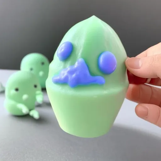 Prompt: A Cute medium sized slime