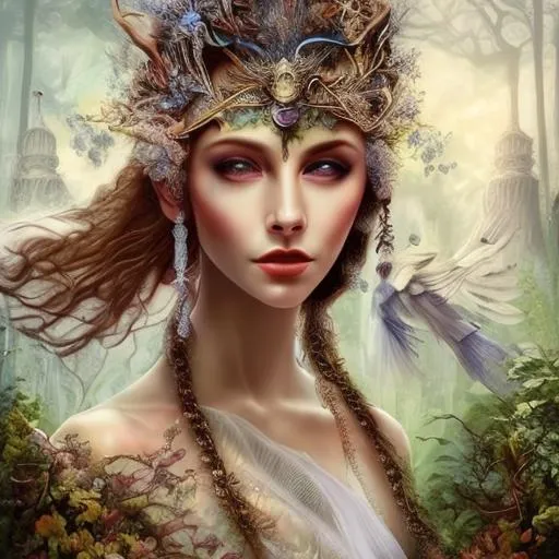 beautiful goddess,otherworldly scene, | OpenArt