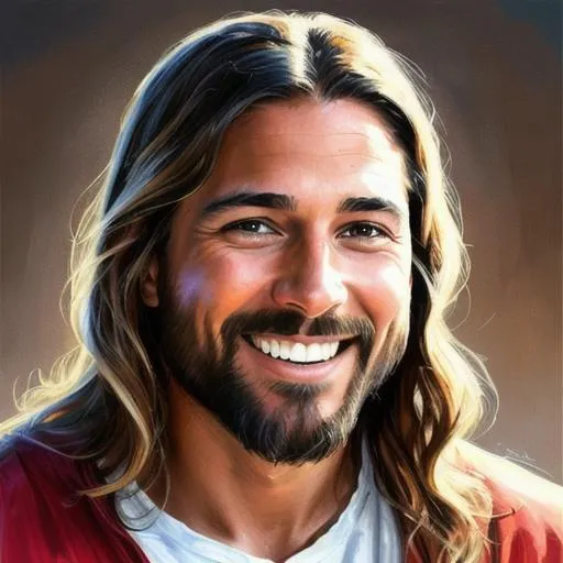 Prompt: {{{{highest quality concept art masterpiece}}}} digital drawing oil painting with {{visible textured brush strokes}},, Jesus' 4
1020555 years old, Glowing brighter than the sun Transfiguration, photorealistic joyus, happy, laughing face, digital painting, artstation, illustration, concept art, smooth, sharp focus, {{hyperrealistic intricate perfect brown long hair}} and {{hyperrealistic perfect clear bright blue eyes}}, epic fantasy, perfect composition approaching perfection, photo of Jesus Christ on a mountain with Peter and John, transfigured with Moses and Elijah on either side, divine, radiant, powerful, spiritual, awe-inspiring, transformative

The scene is set on a mountain where Jesus Christ stands with Peter and John, and Moses and Elijah appear on either side, transfigured in their divine glory. The atmosphere is spiritual, and the energy is transformative. The photo captures the radiant and powerful moment of Christ's transfiguration, as he is enveloped in light and majesty. 

The camera used to capture this image is a Leica M10-D, fitted with a 50mm lens and loaded with Fujifilm Velvia 100 film. The technique used is high dynamic range, capturing the subtle nuances of light and shadow in the scene. 

Directors: Martin Scorsese, Mel Gibson, Terrence Malick 
Cinematographers: Roger Deakins, Emmanuel Lubezki, Vittorio Storaro 
Photographers: Annie Leibovitz, David LaChapelle, Sebastião Salgado 
Fashion Designers: Alexander McQueen, Jean Paul Gaultier, Valentino

—c 10 —ar 2:3