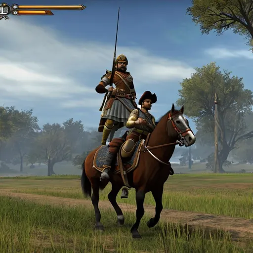 Prompt: A WARRIOR WITH HIS HORSE CHETAK IN BATTLEFIELD
